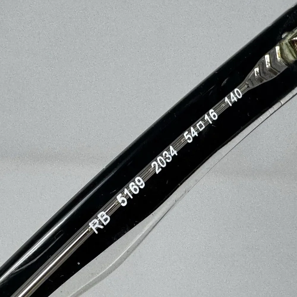 Ray-Ban RB5169 2034 Black Eyeglass Frames 54-16-140 Authentic (A)